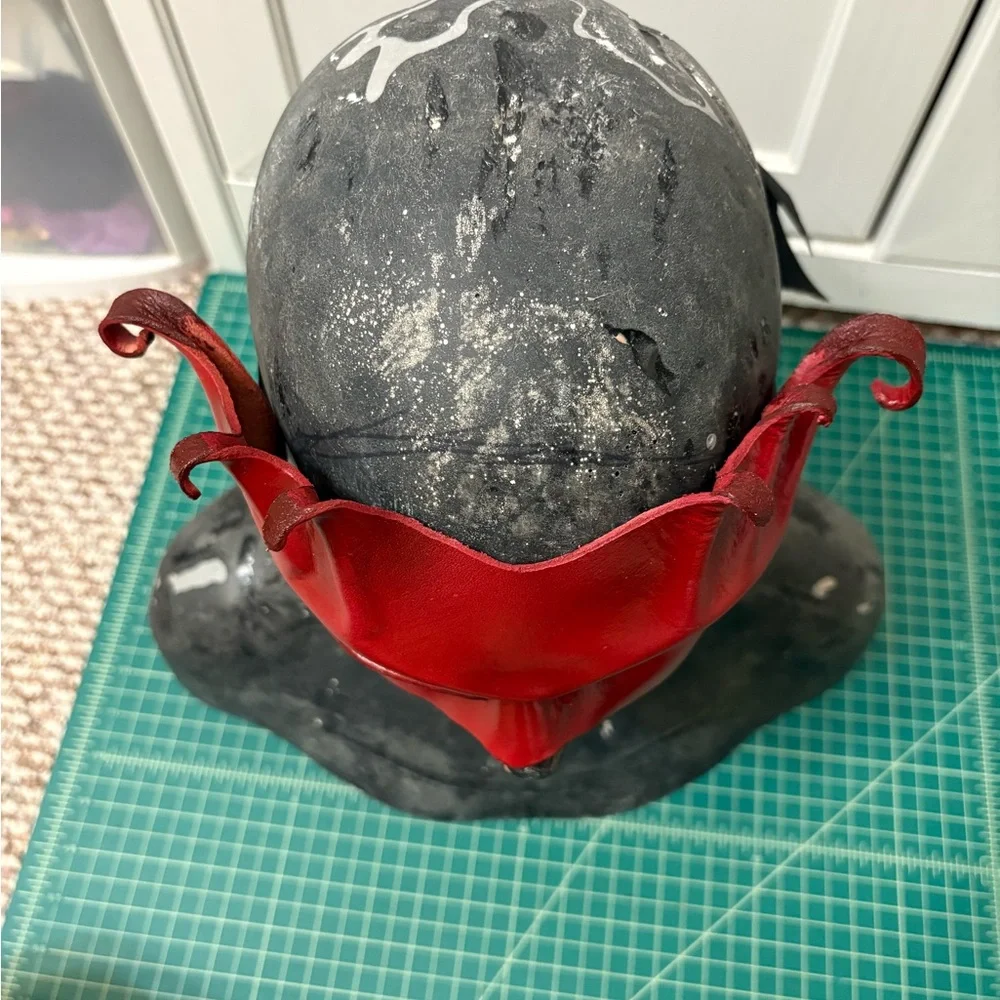 Red Leather Masquerade Mask